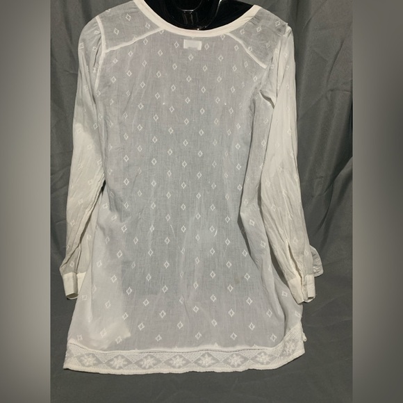 Old Navy XL Off White Tunic Cover Up Oversized Women’s Top Shirt, Preloved - Picture 2 of 3